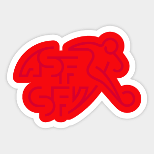 Switzerland National Football Team Sticker